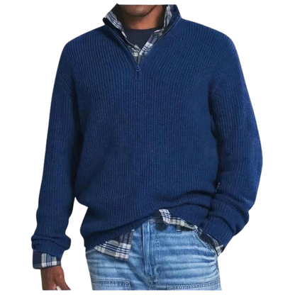 Knit with Zipper Sweater