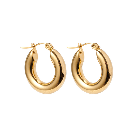 Plain Hoops Earrings - Nora & Grace Boutique