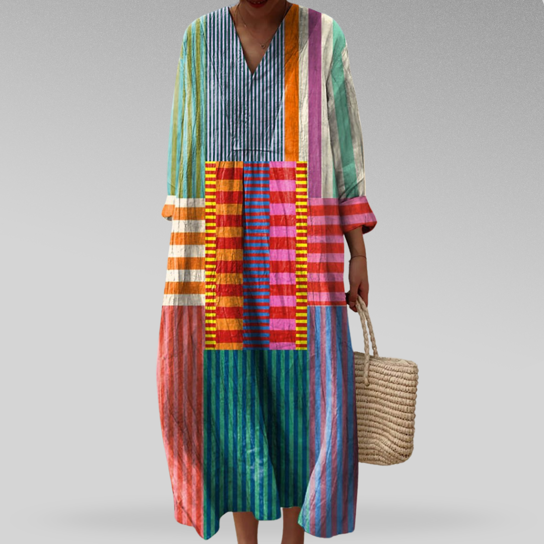 Elegant with Print geométrico Dress