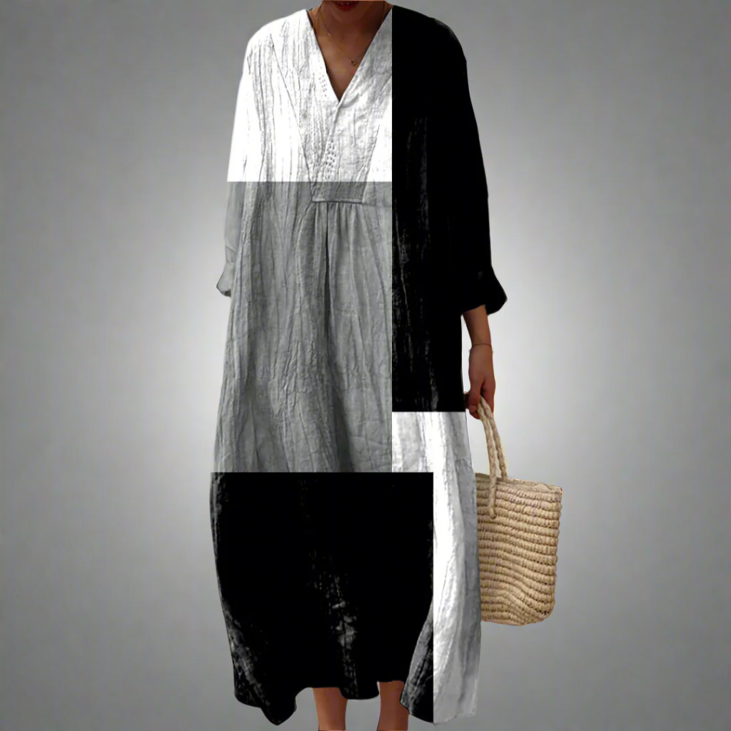 Elegant with Print geométrico Dress