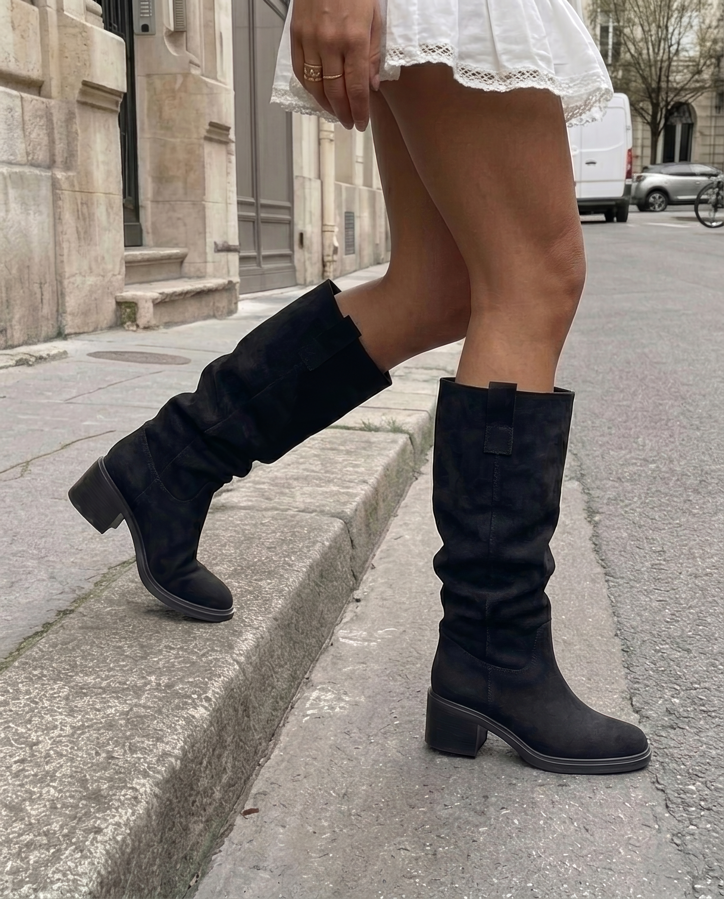 Saar High Black Boots