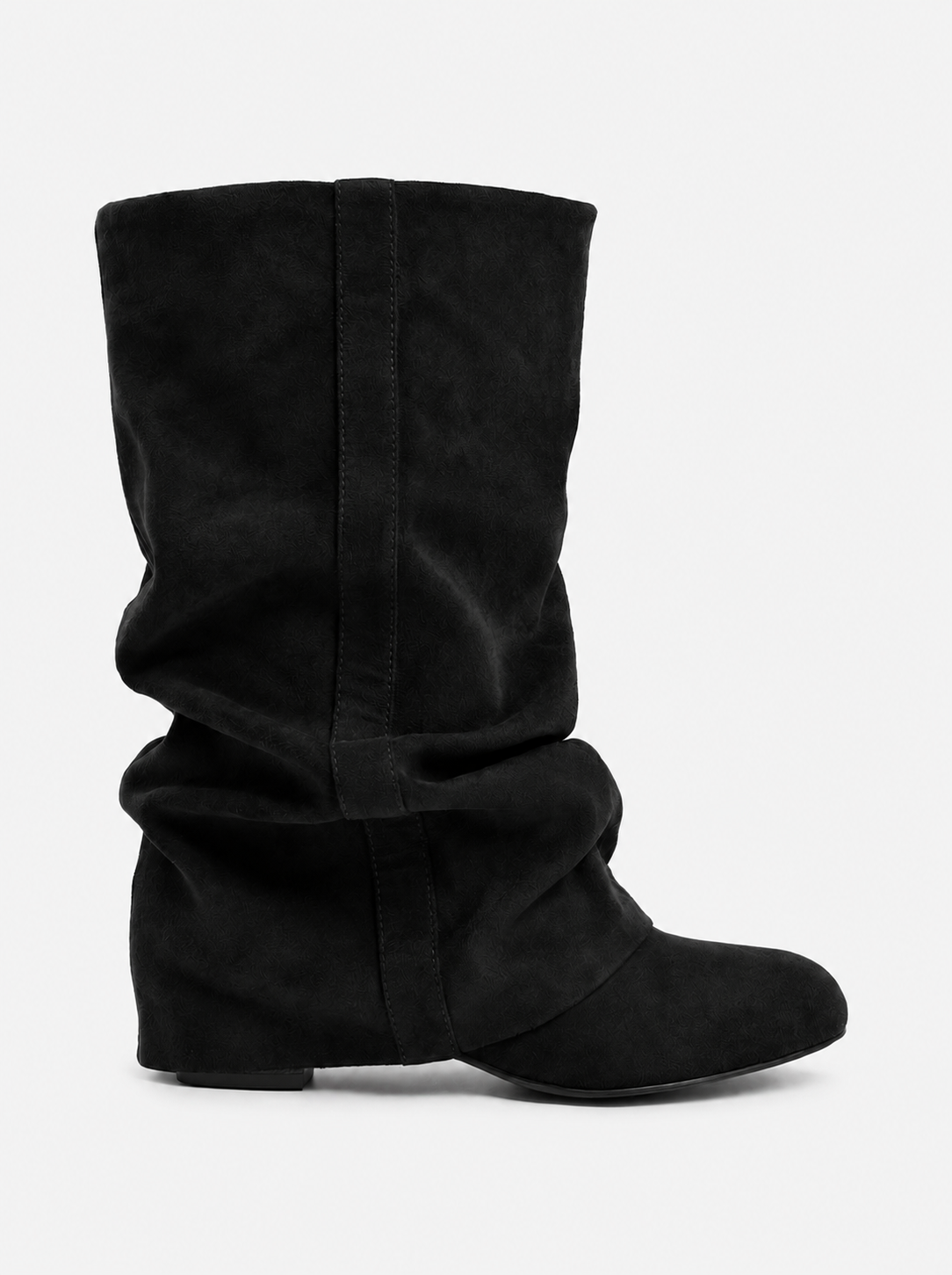 Emilia | Black Slouchy Suede Boots - Nora & Grace Boutique