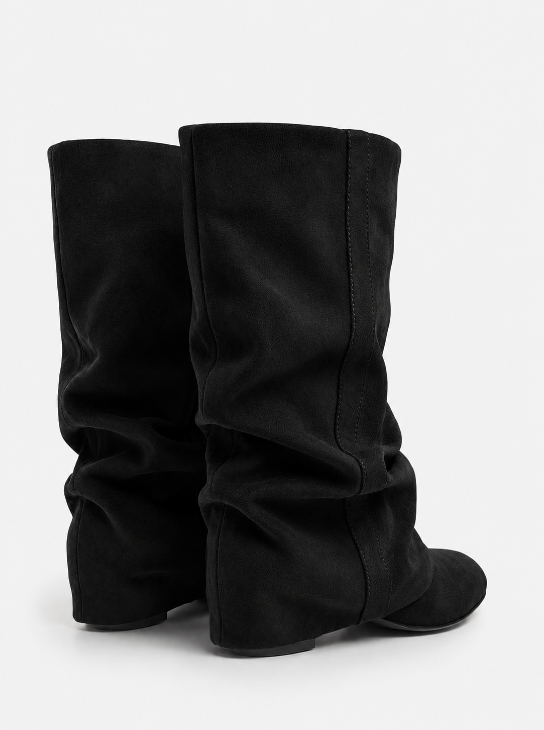 Emilia | Black Slouchy Suede Boots - Nora & Grace Boutique