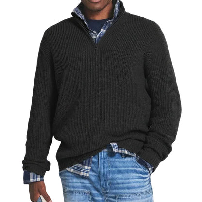 Knit with Zipper Sweater