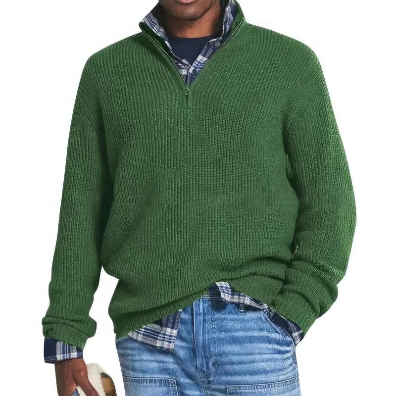 Knit with Zipper Sweater
