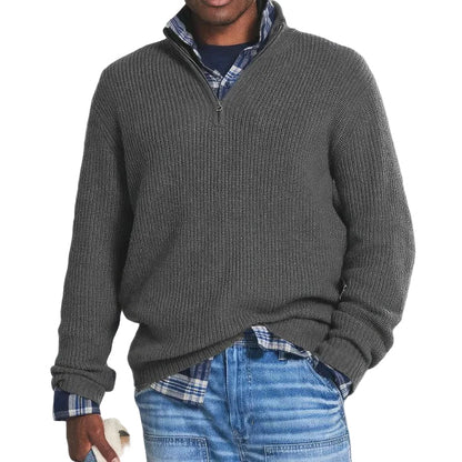 Knit with Zipper Sweater