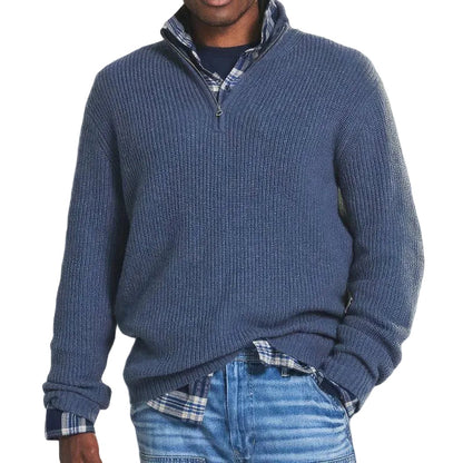 Knit with Zipper Sweater