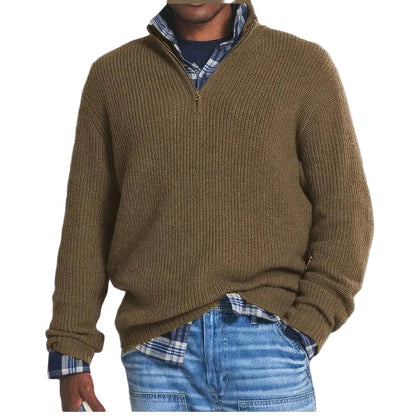 Knit with Zipper Sweater