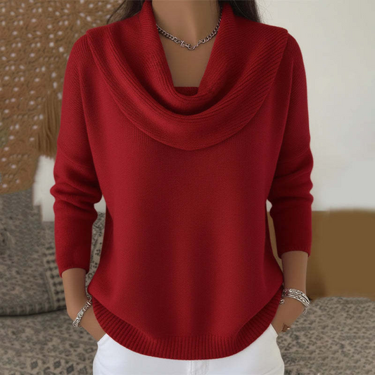 Caroline | Draped Neck Sweater