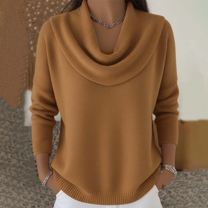 Caroline | Draped Neck Sweater