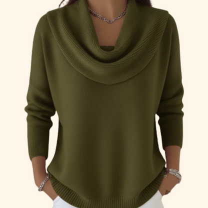 Caroline | Draped Neck Sweater