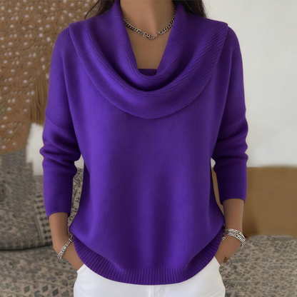 Caroline | Draped Neck Sweater