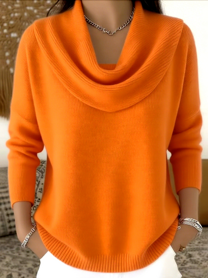 Caroline | Draped Neck Sweater