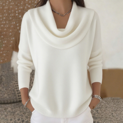 Caroline | Draped Neck Sweater
