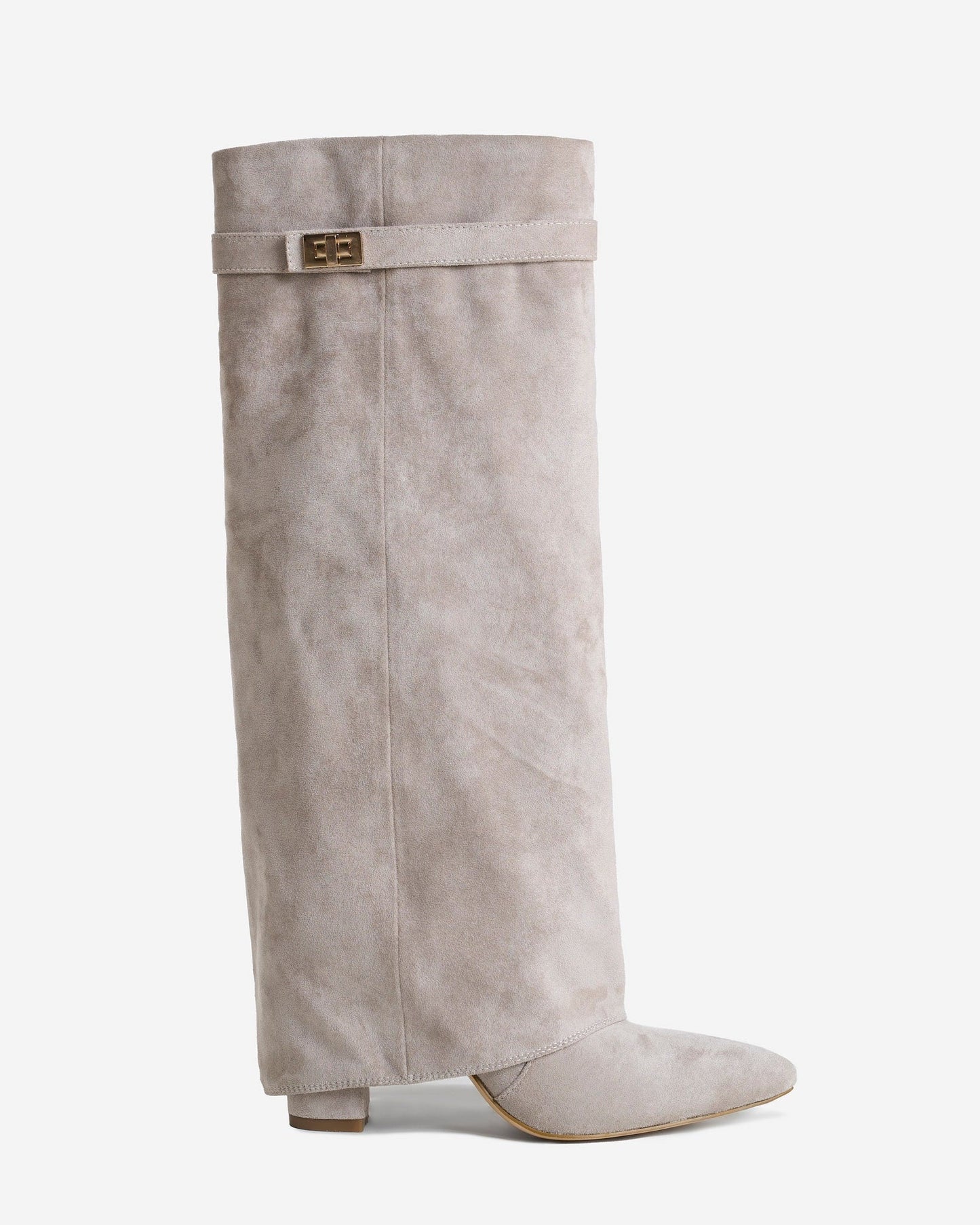 Lavista | Taupe Suede Knee-High Boots - Nora & Grace Boutique