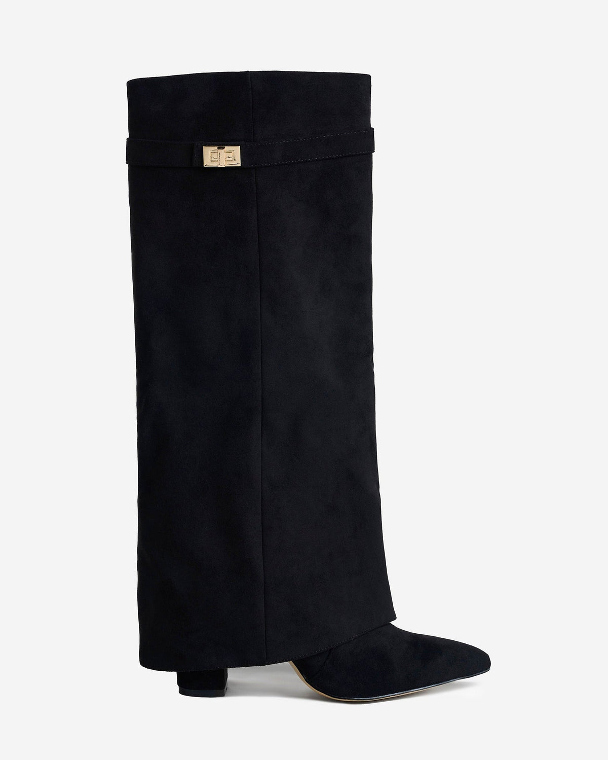 Lavista | Black Suede Knee-High Boots - Nora & Grace Boutique