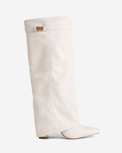 Lavista | Creamy Suede Knee-High Boots - Nora & Grace Boutique