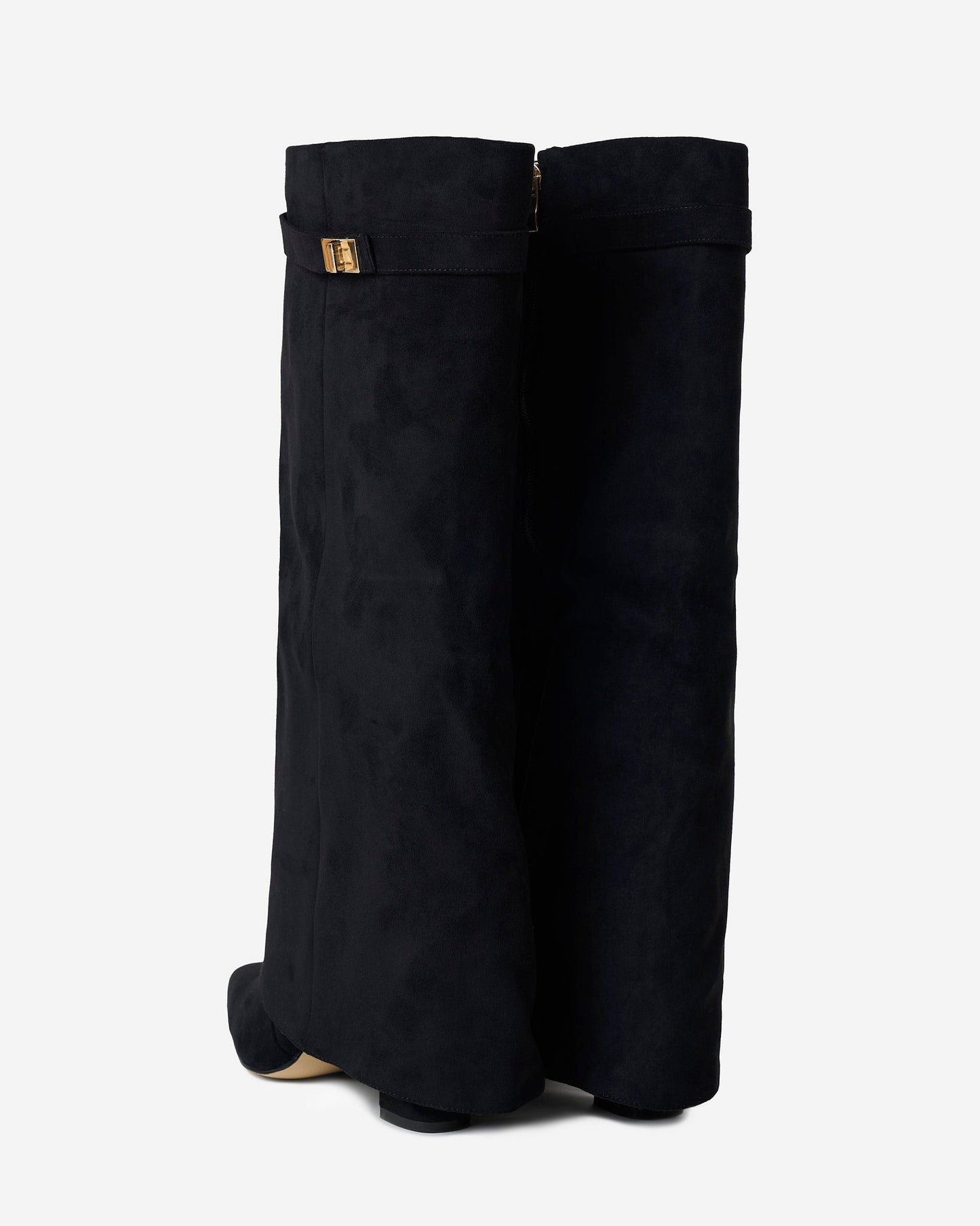 Lavista | Black Suede Knee-High Boots - Nora & Grace Boutique