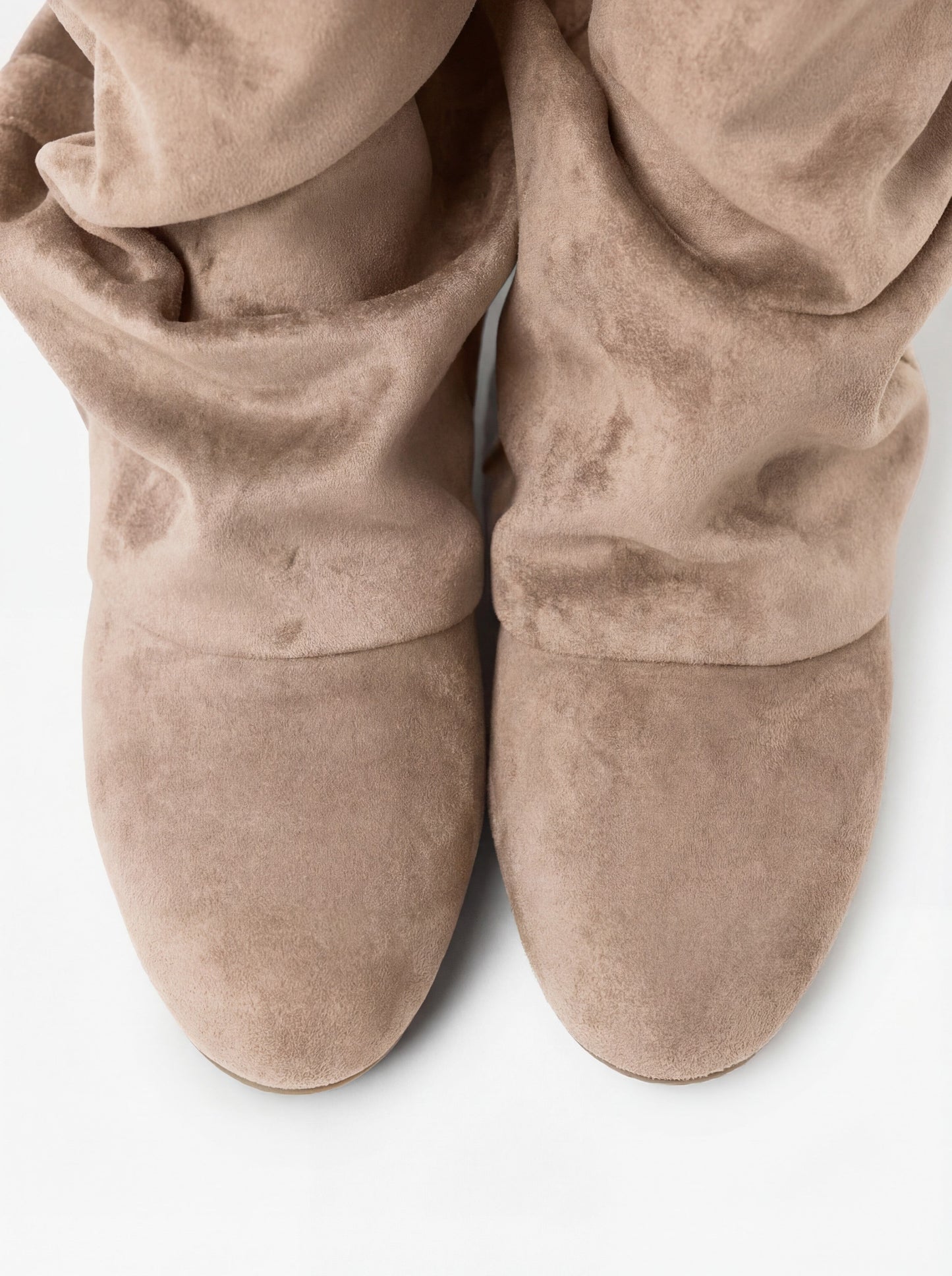 Emilia | Beige Slouchy Suede Boots - Nora & Grace Boutique