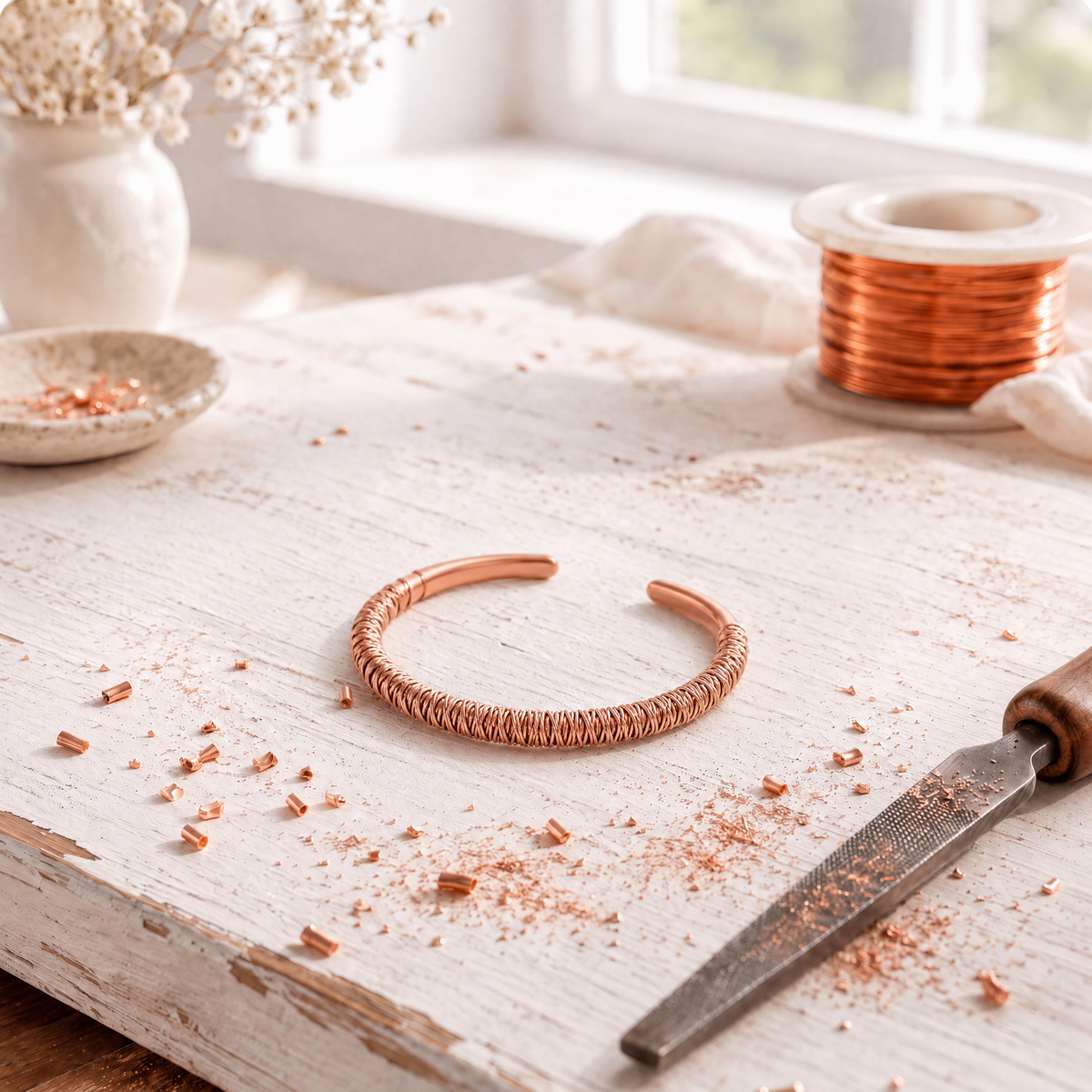 Willow Twist Copper Bracelet