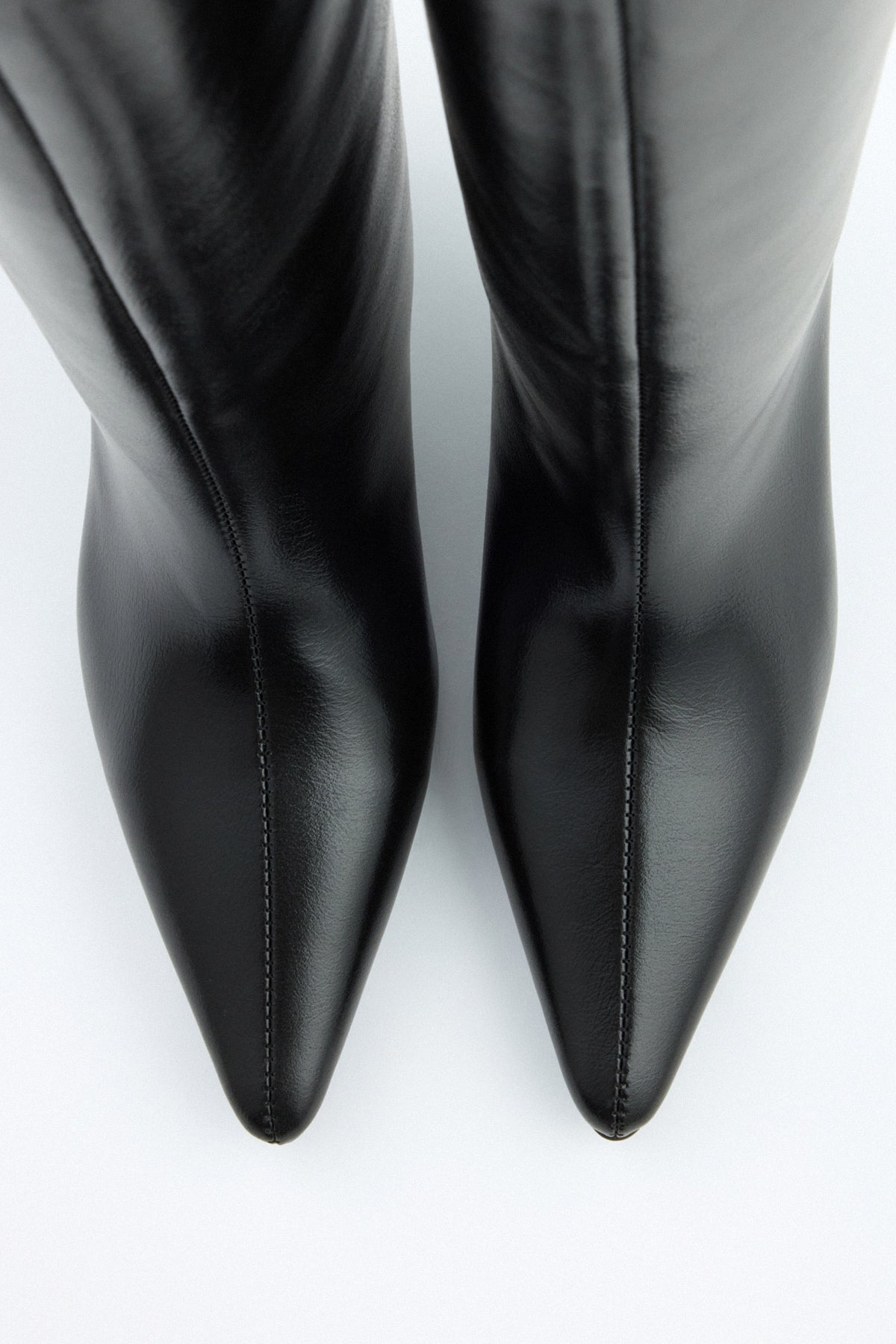 Mona | Black Leather Knee-High Boots - Nora & Grace Boutique