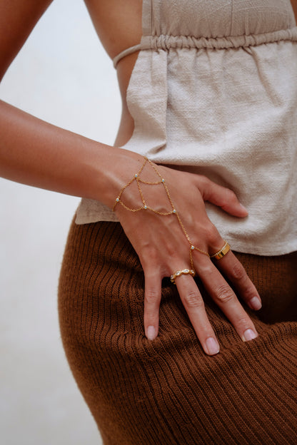 Triangle Hand Chain - Nora & Grace Boutique